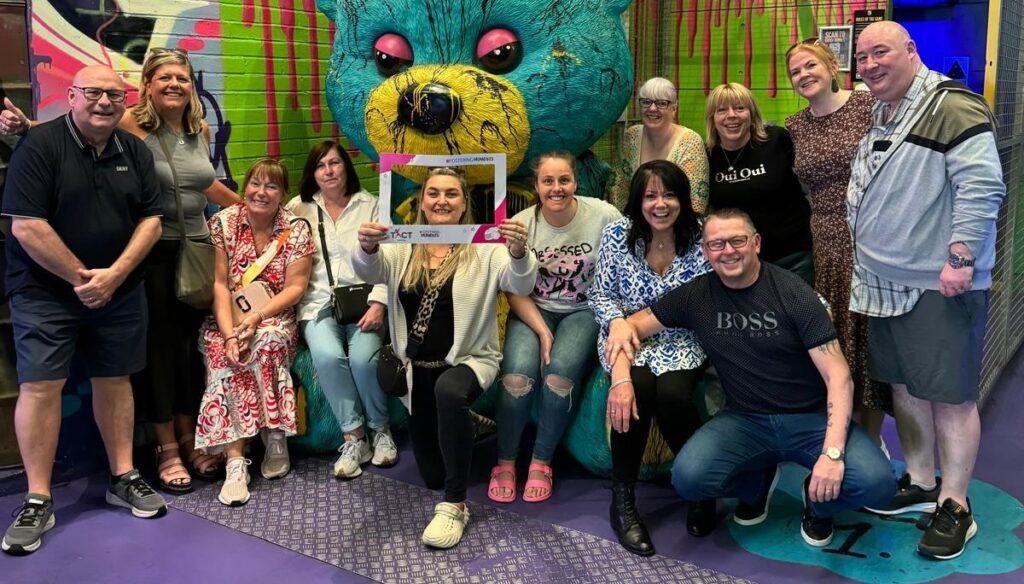 TACT Foster carers on a wellbeing day out, showing that fostering support is also about mental health