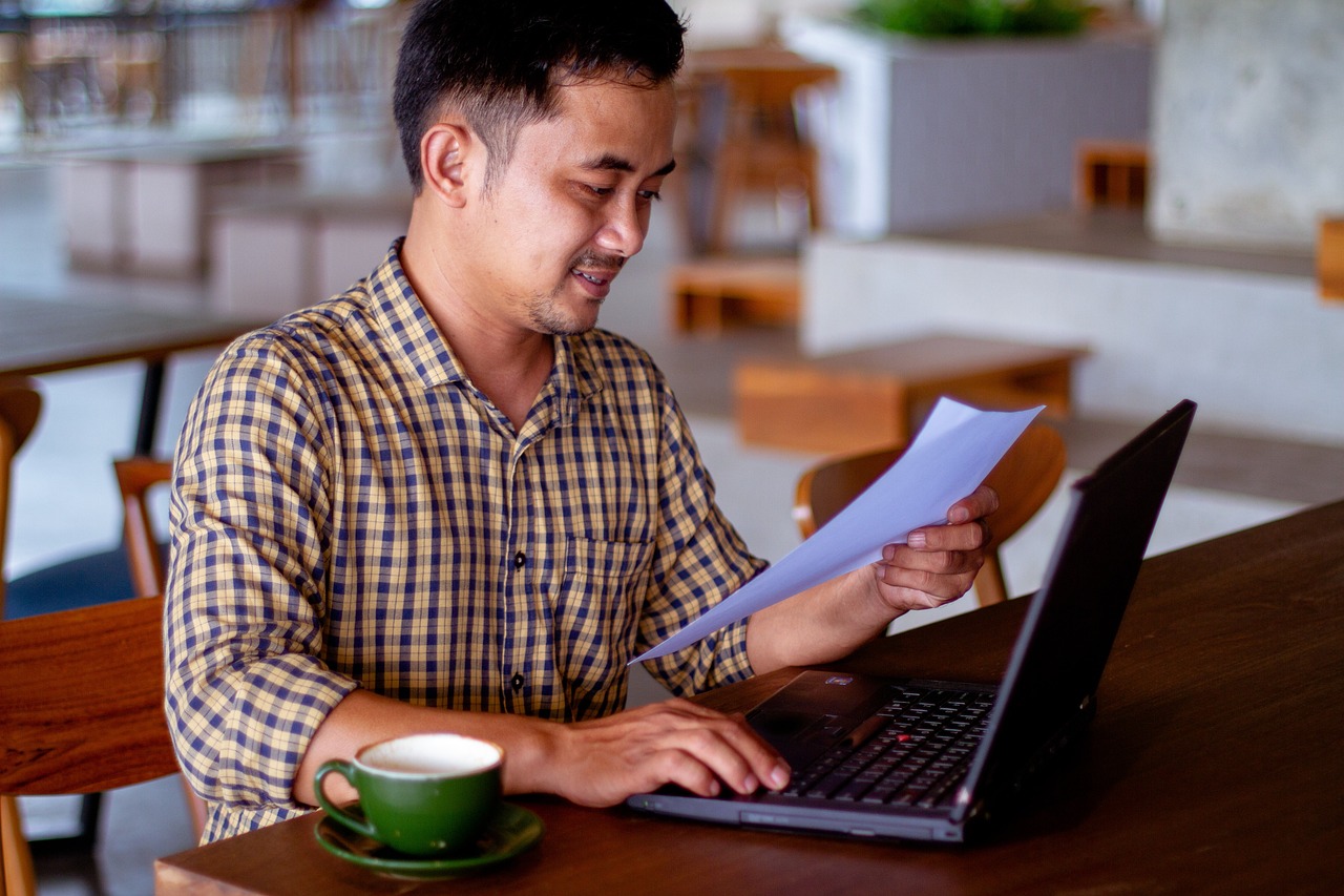 A foster carer working out his fostering tax allowance