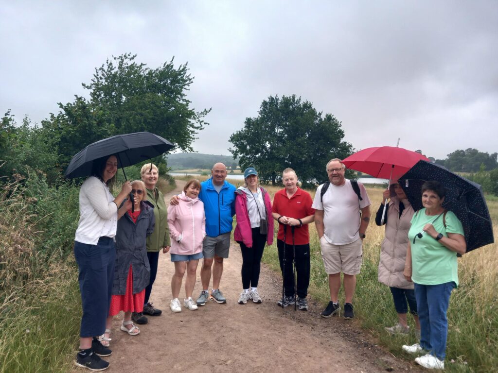 Some of our Northamptonshire foster carers on a wellbeing walk