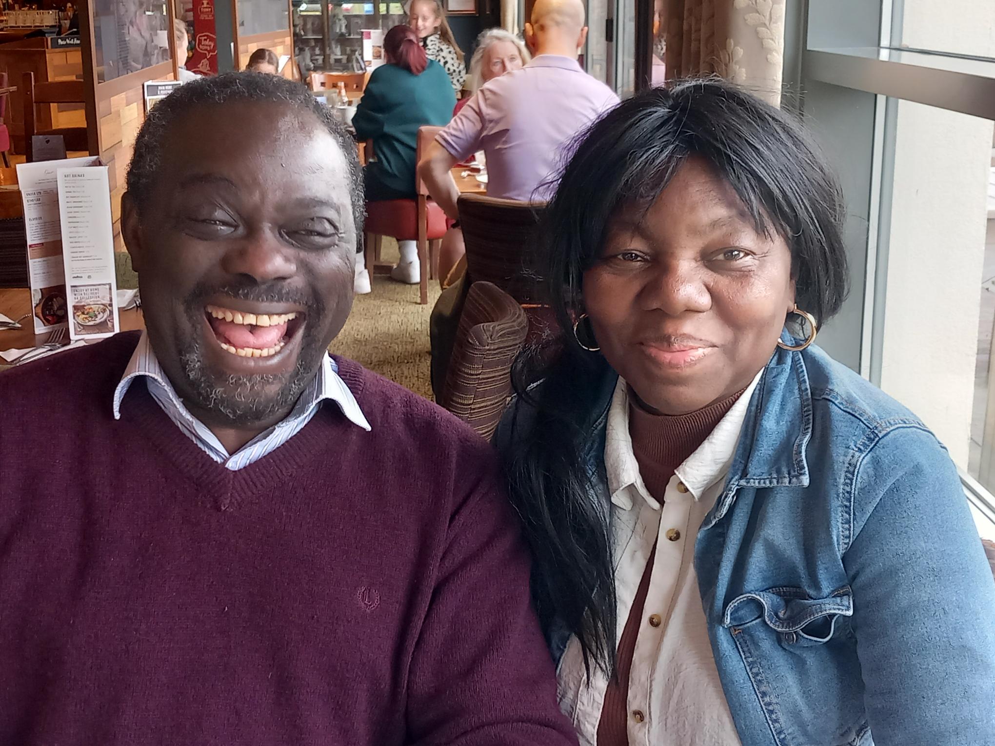 Two TACT London and South foster carers laughing