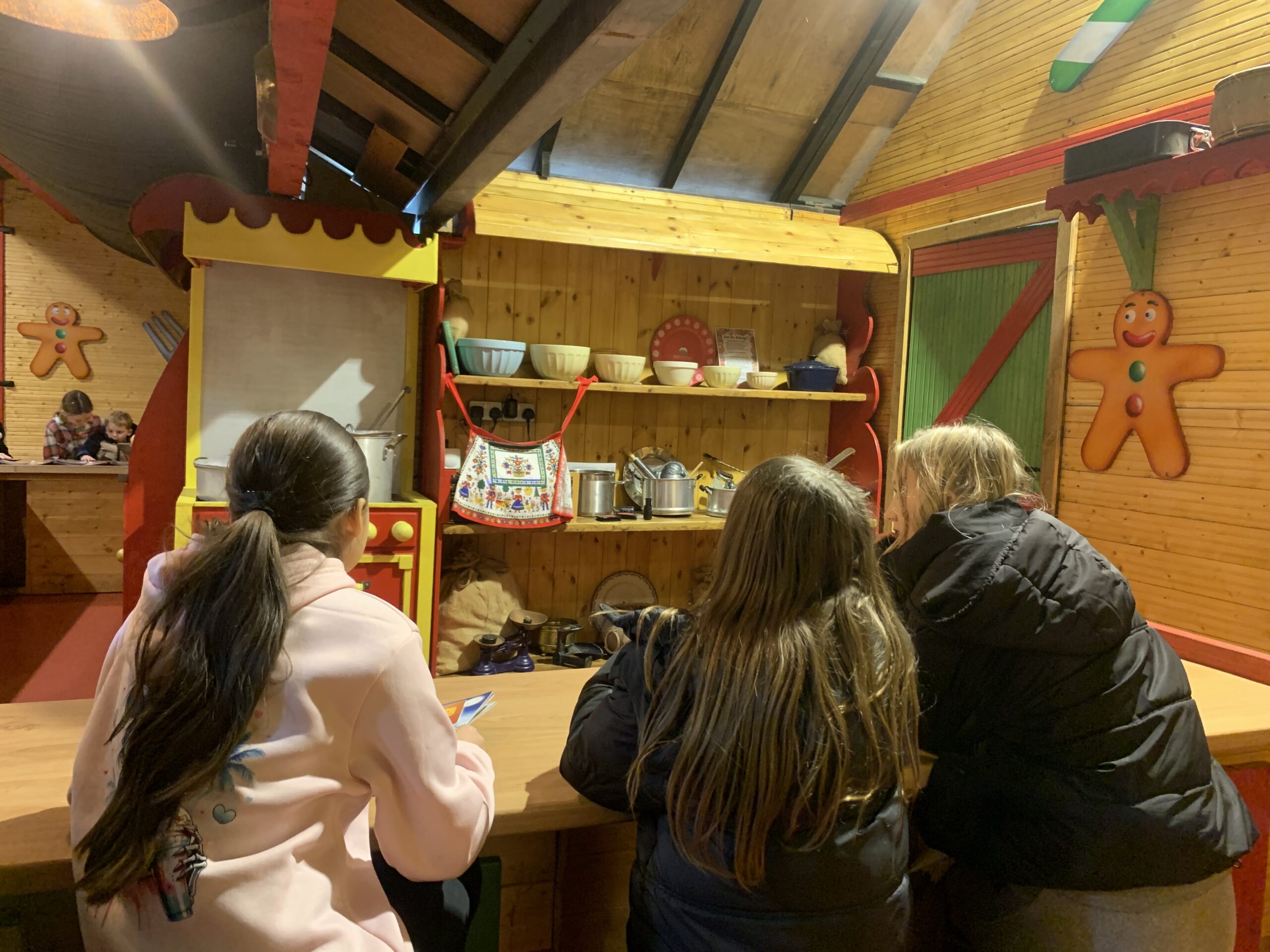 Children getting involved in activities at The Clifton Park Christmas Adventure