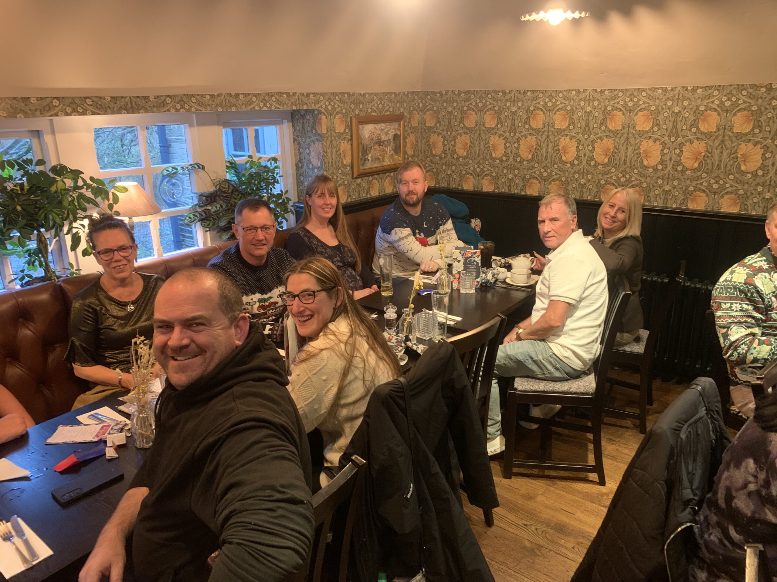 Yorkshire foster carers smiling at The Old Mill