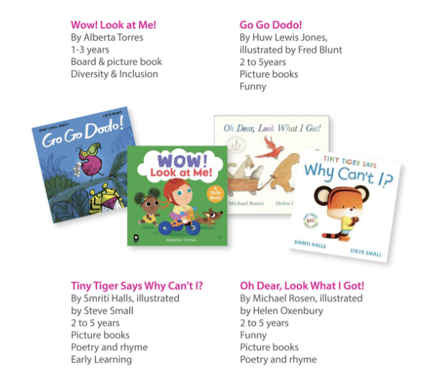 The free books TACT have sent out to children
