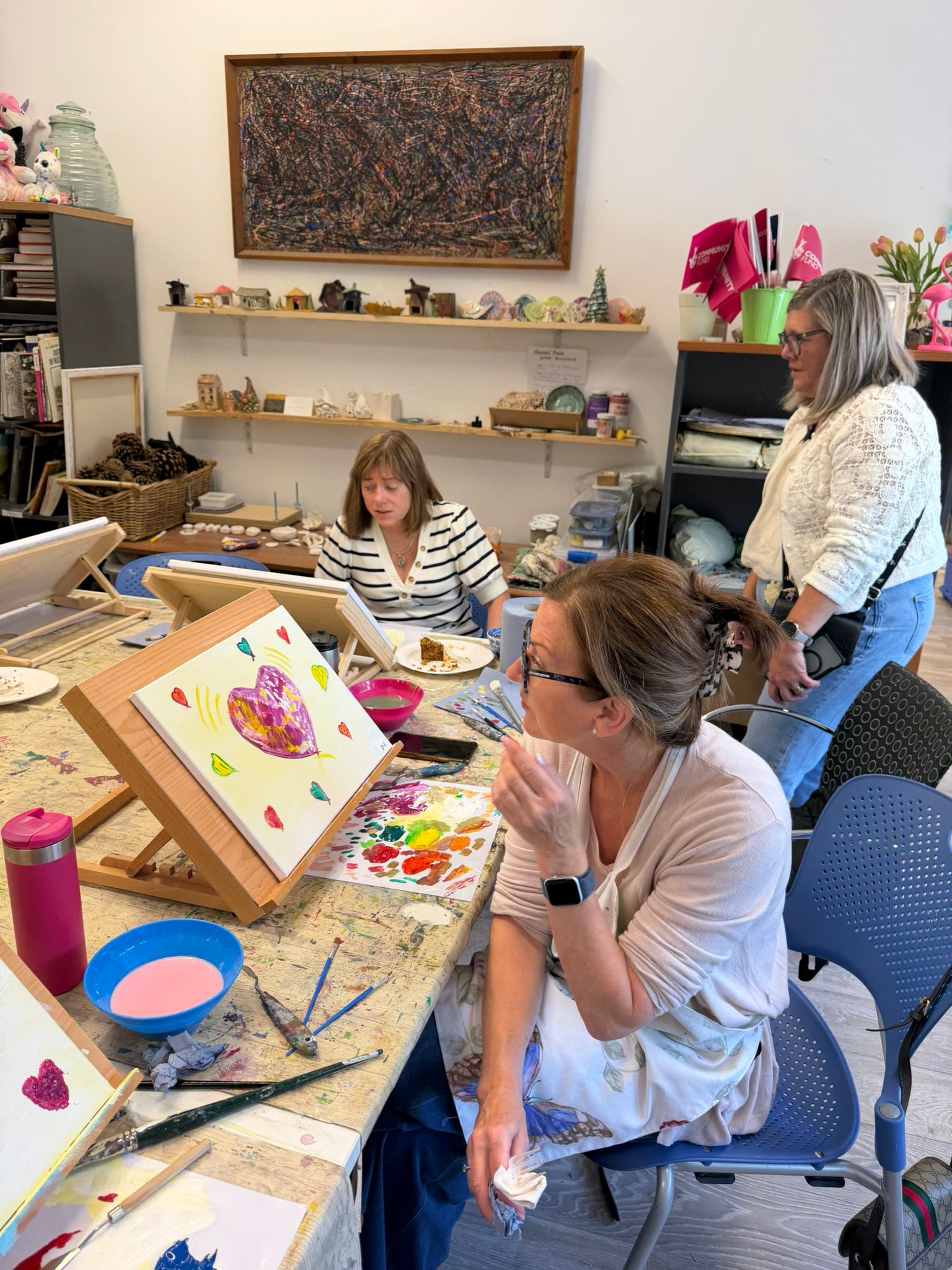 A TACT foster carer painting