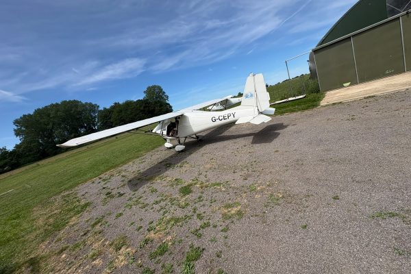A plane on the ground getting ready to take off