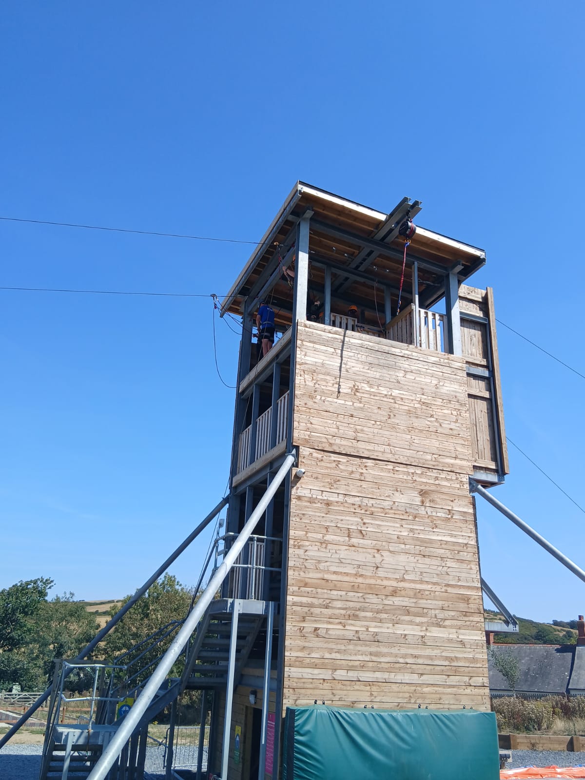 A climbing tower
